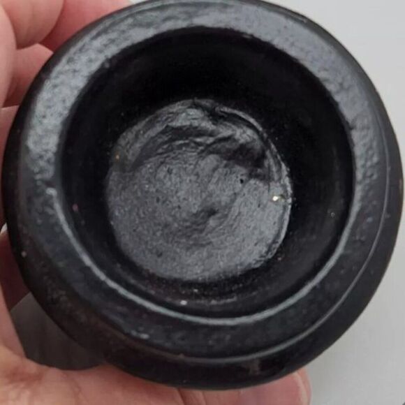 Vintage Snowman Woman Ceramic Votive Candle Holder 1987 Hand Painted collectable - Picture 6 of 8